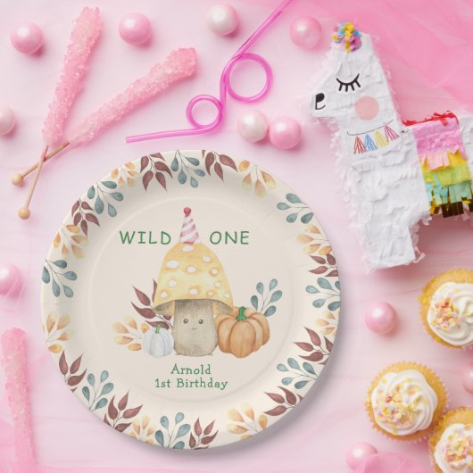 Assiettes En Carton Little Mushroom fête d'anniversaire (Fête)