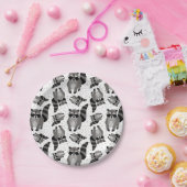 Assiettes En Carton Little Raccoon Rascal vient dîner (Fête)