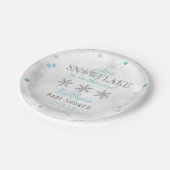Assiettes En Carton Little Snowflake Boys Baby shower d'hiver (Angle)