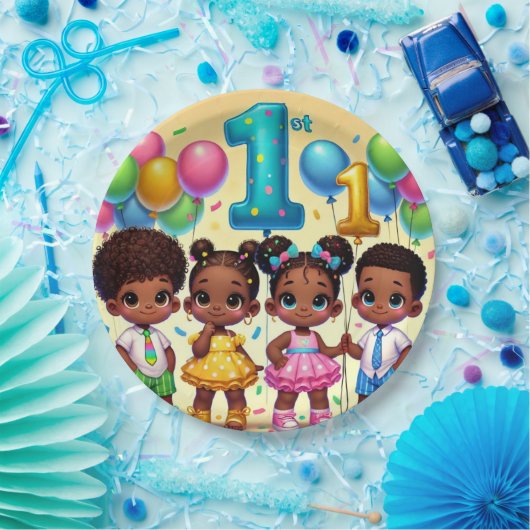 Assiettes En Carton Little Stars First Birthday Bash (Fête)