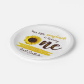 Assiettes En Carton Little Sunflower 1er anniversaire (Angle)