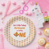 Assiettes En Carton Little Turkey 1er anniversaire (Fête)