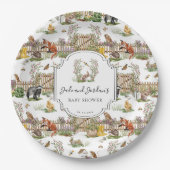 Assiettes En Carton Little Wonders | Baby shower Spring Garden (Devant)