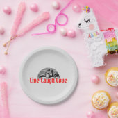 Assiettes En Carton Live Lauder Amour Drôle Horreur (Fête)