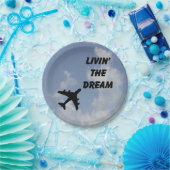 Assiettes En Carton Livin' the Dream plaques en papier (Fête)