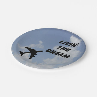 Assiettes En Carton Livin' the Dream plaques en papier
