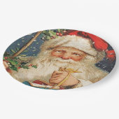 Assiettes En Carton Livraisons Père Noël vintages (Angle)