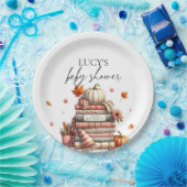 Assiettes En Carton Livre d'automne Nouveau chapitre Baby shower d'aut (Fête)