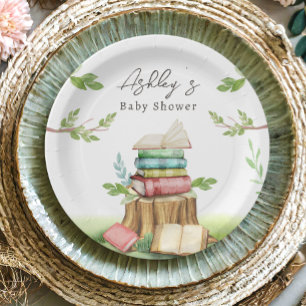 Assiettes En Carton Livre de Baby shower livre de livre de livre de li