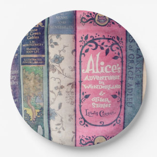 Assiettes En Carton Livre de contes/Alice dans la plaque à papier du