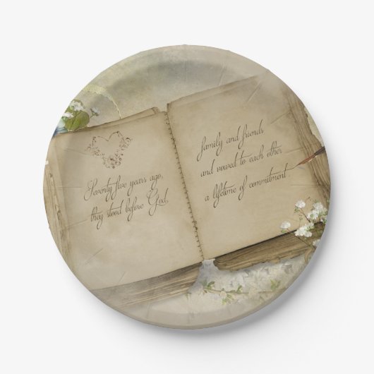 Assiettes En Carton Livre du 75e anniversaire (Devant)