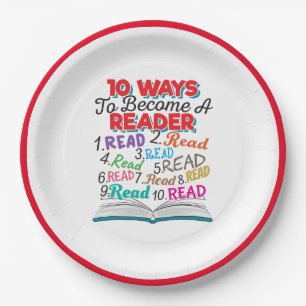 Assiettes En Carton Livre Lover 10 façons de devenir un lecteur Quote