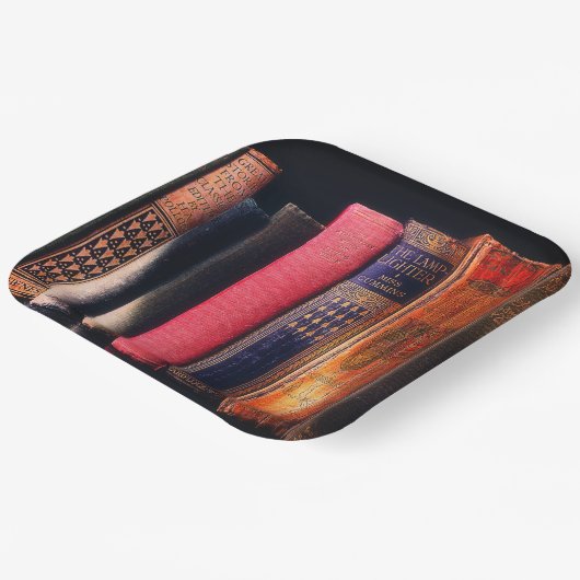 Assiettes En Carton Livres anciens (Angulaire)