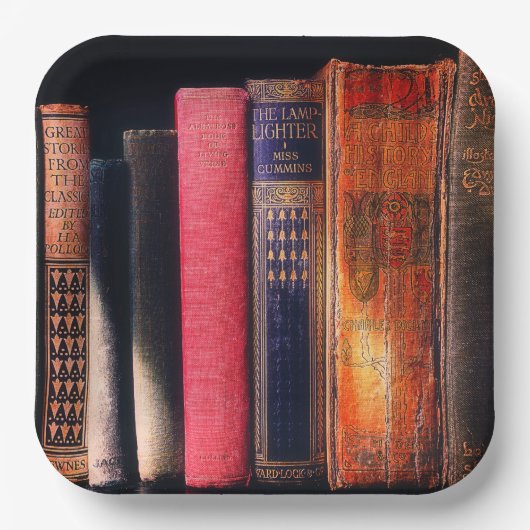 Assiettes En Carton Livres anciens (Recto)