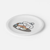 Assiettes En Carton Livres et écorces - Conception de lecture de chien (Angle)