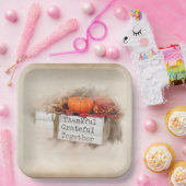 Assiettes En Carton Livres Thanksgiving d'automne (Fête)