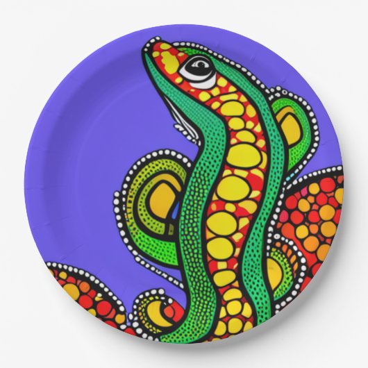 Assiettes En Carton Lizard Love (Devant)