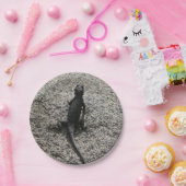 Assiettes En Carton Lizard noir (Fête)