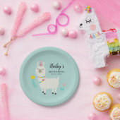 Assiettes En Carton Llama fête d'anniversaire (Fête)