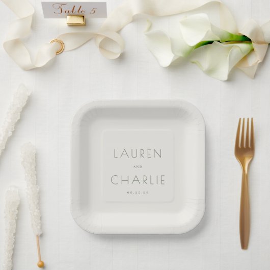 ASSIETTES EN CARTON ___LLMGEN___ 34 (Mariage)