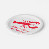 Assiettes En Carton Lobster Red Jojo's (Nom) Restaurant de fruits de m (Angle)