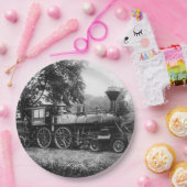 Assiettes En Carton Locomotive (Fête)