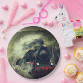 Assiettes En Carton Locomotive à vapeur (Fête)