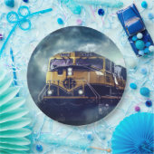 Assiettes En Carton Locomotive du train diesel (Fête)