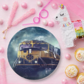 Assiettes En Carton Locomotive du train diesel (Fête)