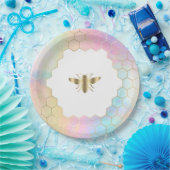 Assiettes En Carton logo abeille (Fête)