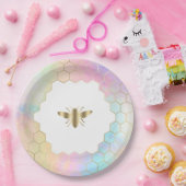 Assiettes En Carton logo abeille (Fête)