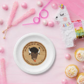 Assiettes En Carton Logo de la ferme de bisons de Badass (Fête)