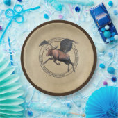 Assiettes En Carton Logo de l'aviation de l'orignal volant (Fête)