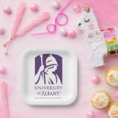 Assiettes En Carton Logo de l'Université d'Albany (Fête)