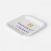 Assiettes En Carton Logo de l'Université d'Albany (Angulaire)
