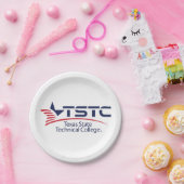 Assiettes En Carton Logo de Texas State Technical College (Fête)