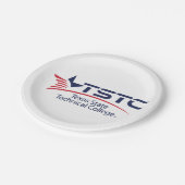 Assiettes En Carton Logo de Texas State Technical College (Angle)