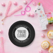 Assiettes En Carton Logo d'entreprise ou Modèle de texte de conception (Fête)