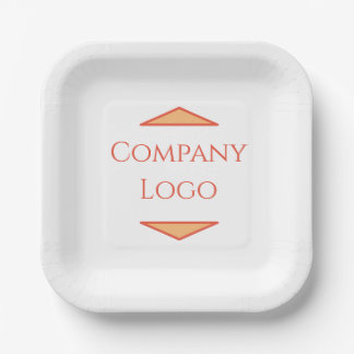 Assiettes En Carton Logo d'entreprise personnalisé