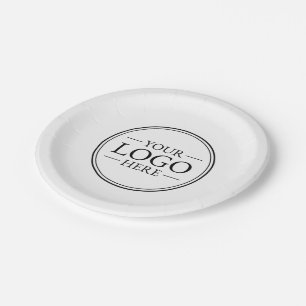 Assiettes En Carton Logo d'entreprise personnalisé