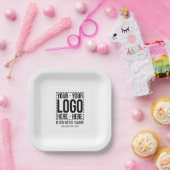 Assiettes En Carton Logo d'entreprise personnalisé Entreprise Cool mod (Fête)