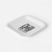 Assiettes En Carton Logo d'entreprise personnalisé Entreprise Cool mod (Angulaire)