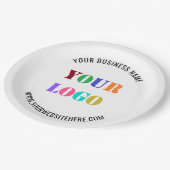 Assiettes En Carton Logo d'entreprise personnalisé et Plaques papier d (Angle)