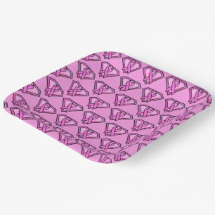 Assiettes En Carton Logo Diamond Sensibilisation au cancer du sein Car