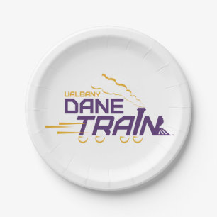 Assiettes En Carton Logo du train UAlbany Dane
