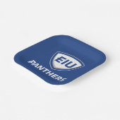 Assiettes En Carton Logo Eastern Illinois Panthers Shield & Wordmark (Angulaire)