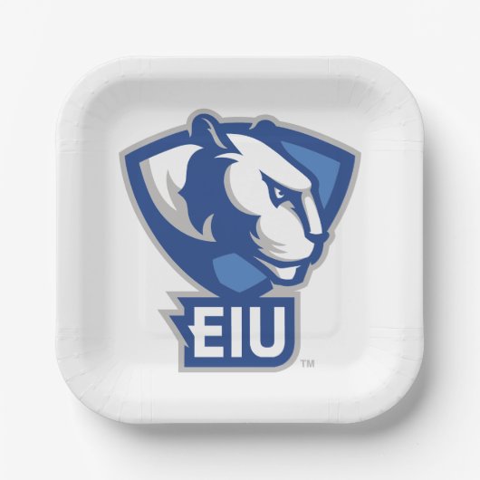 Assiettes En Carton Logo Eastern Illinois University Panthers (Recto)