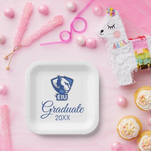 Assiettes En Carton Logo Eastern Illinois University Panthers (Fête)