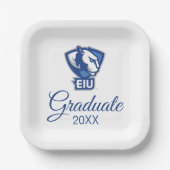Assiettes En Carton Logo Eastern Illinois University Panthers (Recto)