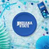 Assiettes En Carton Logo Indiana State (Fête)